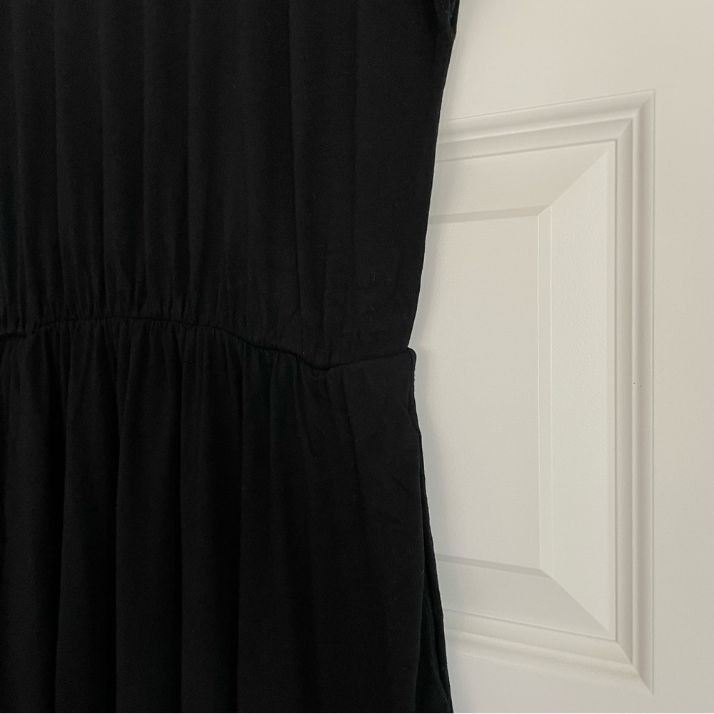 Boden Jersey Black Mini Fit and Flare Dress Size 6P - Picture 4 of 6